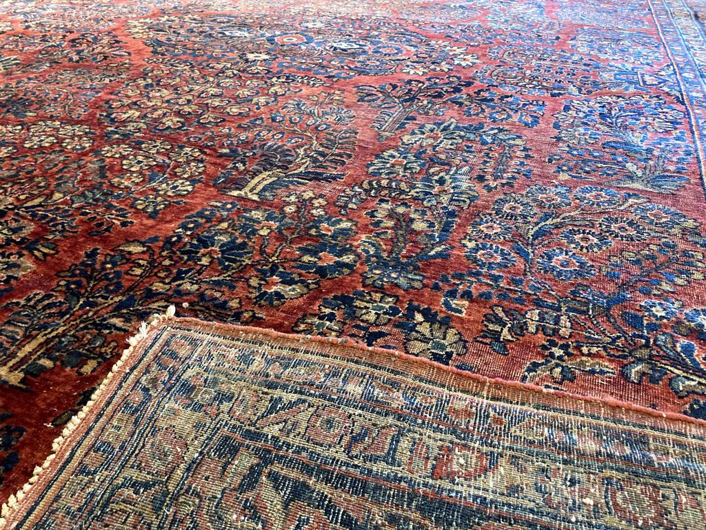 13&#39;10&quot; X 10&#39;1&quot; Antique Persian Sarouk Carpet