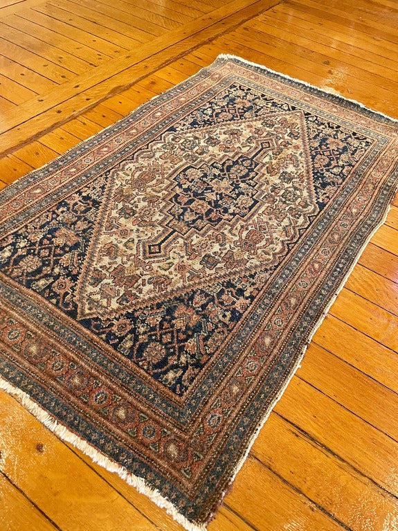 Antique Persian Senneh Small Rug