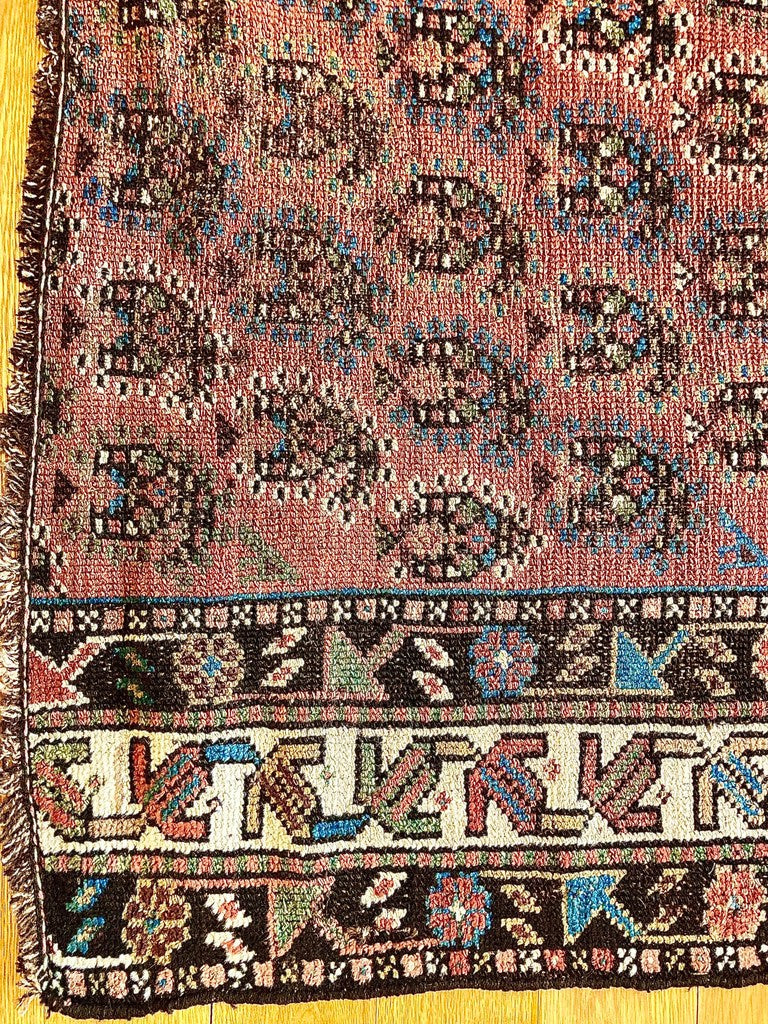 10'5" X 3'2" Antique Persian Veramin Boteh Runner Rug