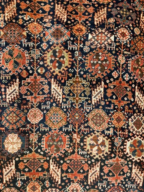 Antique Qashqai Shekarlu Carpet