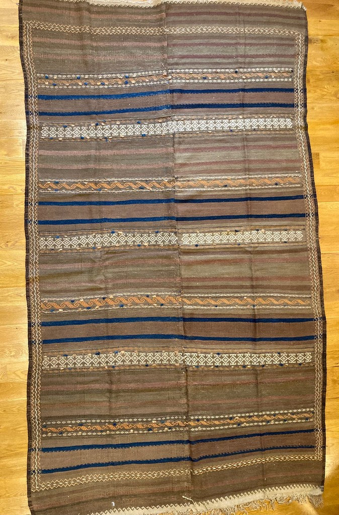 6&#39;2&quot; X 10&#39;4&quot; Antique Quali-E-Neu Afghanistan Dowry Kilim