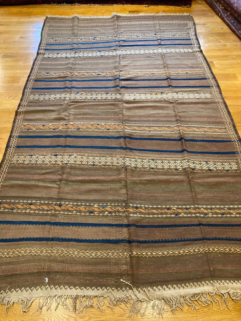 6&#39;2&quot; X 10&#39;4&quot; Antique Quali-E-Neu Afghanistan Dowry Kilim