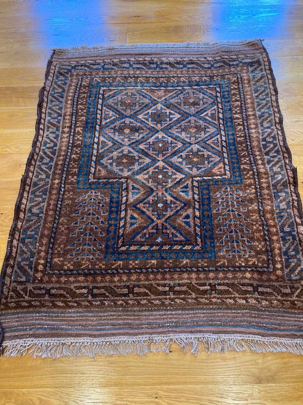 Taimani rug Taimani baluch rug 4'4 x 7'3 Handmade vintage afghan
