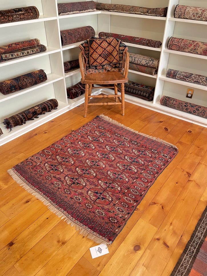 3&#39;6&quot; X 3&#39;10&quot; Antique Tekke Small Rug