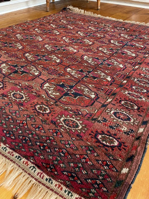 3'6" X 3'10" Antique Tekke Small Rug