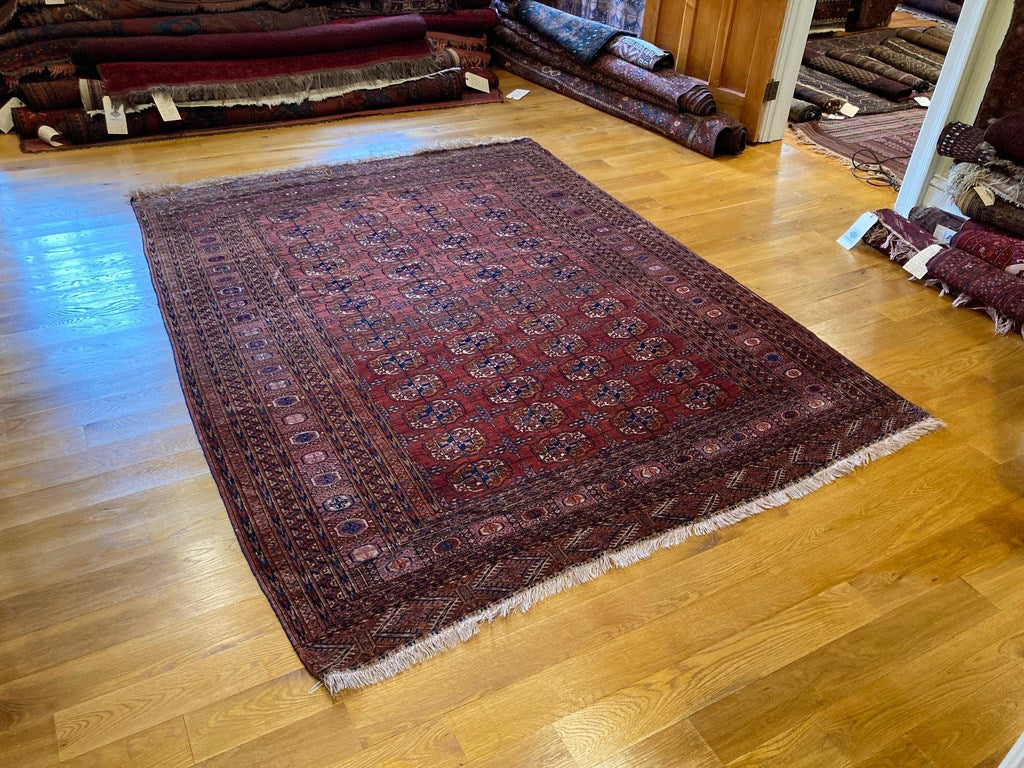 8&#39; X 6&#39;3&quot; Antique Tekke Turkoman Main Carpet