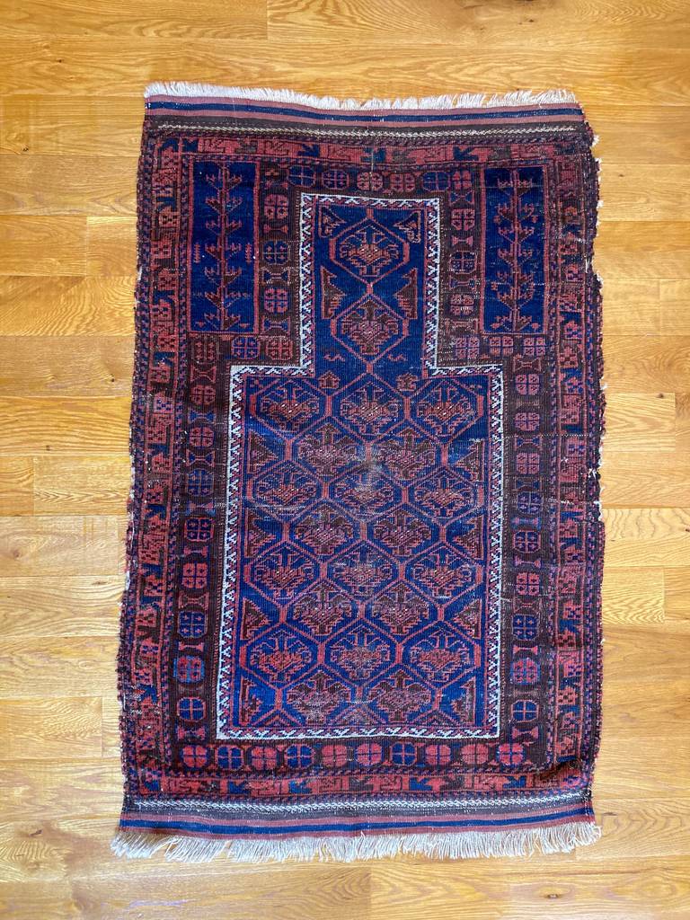 4&#39;5&quot; X 2&#39;10&quot; Antique Timuri Prayer Rug
