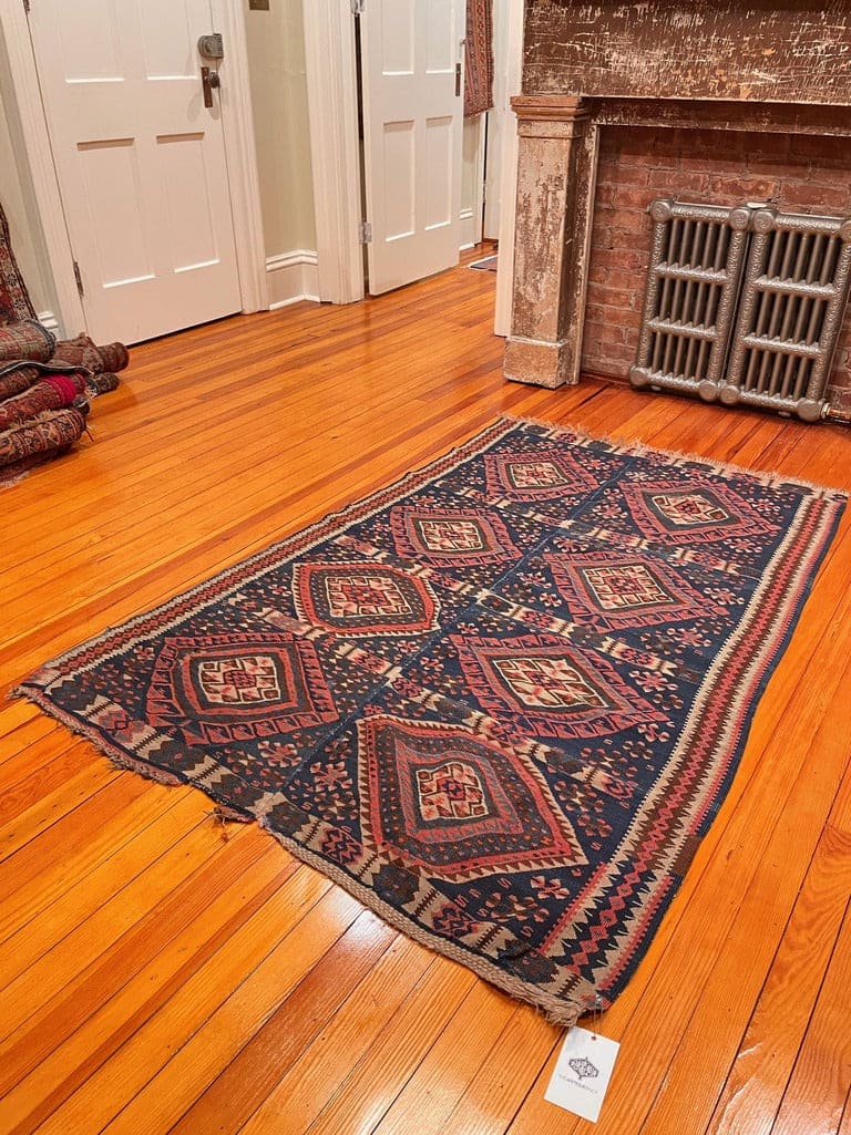 3’10" X 5’10" Antique Turkish Kilim
