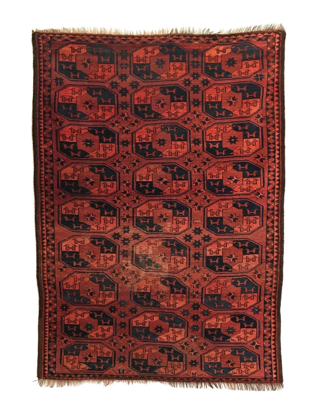 4&#39;7&quot; X 6&#39;4&quot; Antique Turkmen Ersari Rug