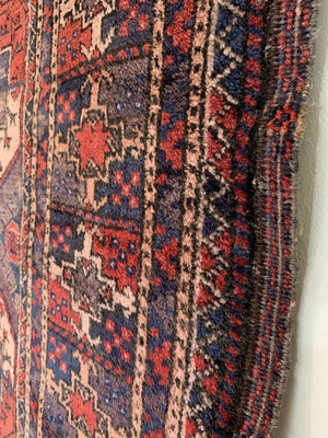 5’2” X 9’5” Antique Turkmen Main Carpet