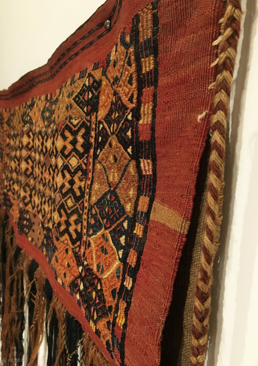 1’3&quot; X 3’3&quot; Antique Turkmen Torba Flatweave