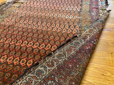 6'3" X 4'4" Antique Veramin Boteh Rug
