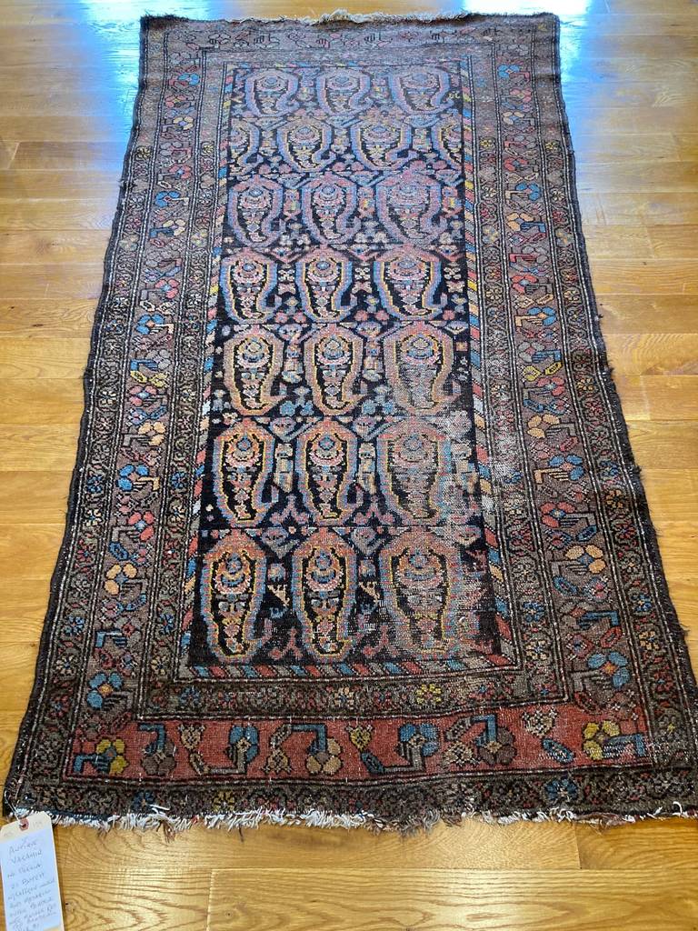 6&#39;9&quot; X 3&#39;10&quot; Antique Veramin Persian Rug