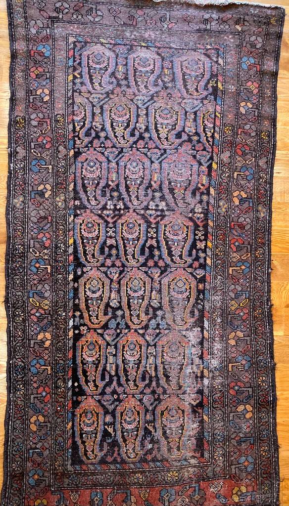 6&#39;9&quot; X 3&#39;10&quot; Antique Veramin Persian Rug