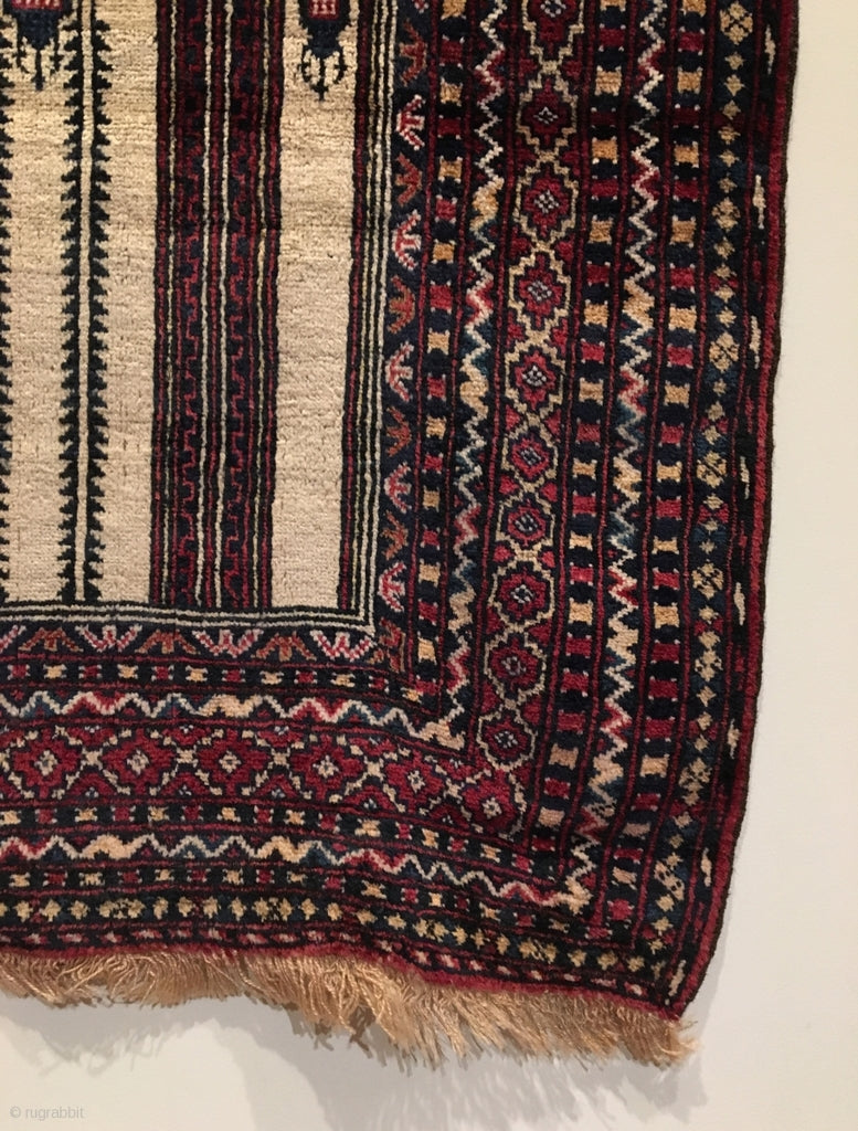 4&#39;7&quot; X 3&#39; Baluch Prayer Rug