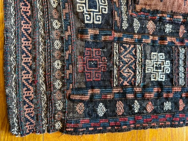 54&quot; X 52&quot; Black Tent Baluch Sofreh [SH-072]