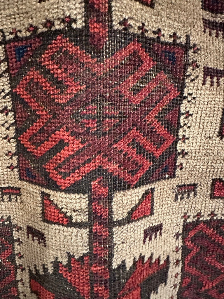 64&quot; X 33&quot; Camel Wool Field Baluch Rug