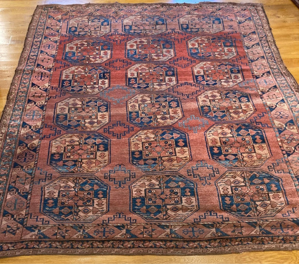 7&#39;10&quot; X 7&#39;3&quot; Early Ersari Main Carpet