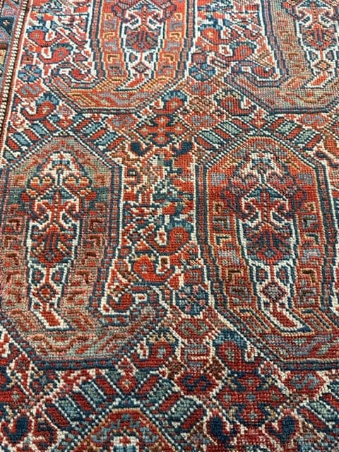 6&#39;2&quot; X 5&#39;2&quot; Fine Antique Khamseh Boteh Rug [SH-103]