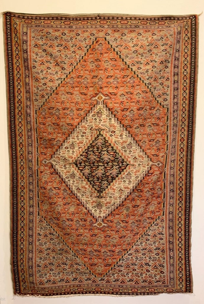4’4&quot; X 6’7&quot; Fine Senneh Kilim