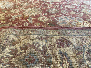 9'4" X 6'1" Fine Vintage Agra Carpet [SH-228]