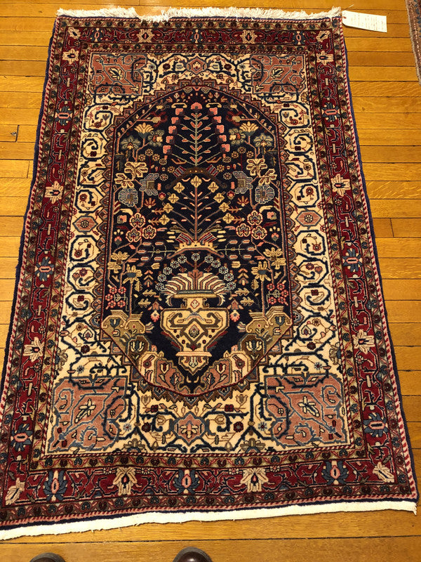 5&#39;2&quot; x 3&#39;3&quot; Fine Vintage  Sarouk Rug