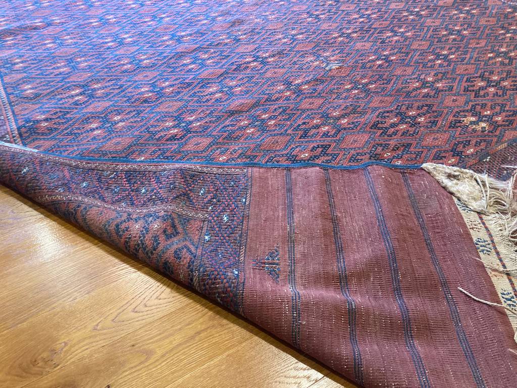 11&#39;10&quot; X 6&#39;11&quot; Fine Yomut Palas Kilim