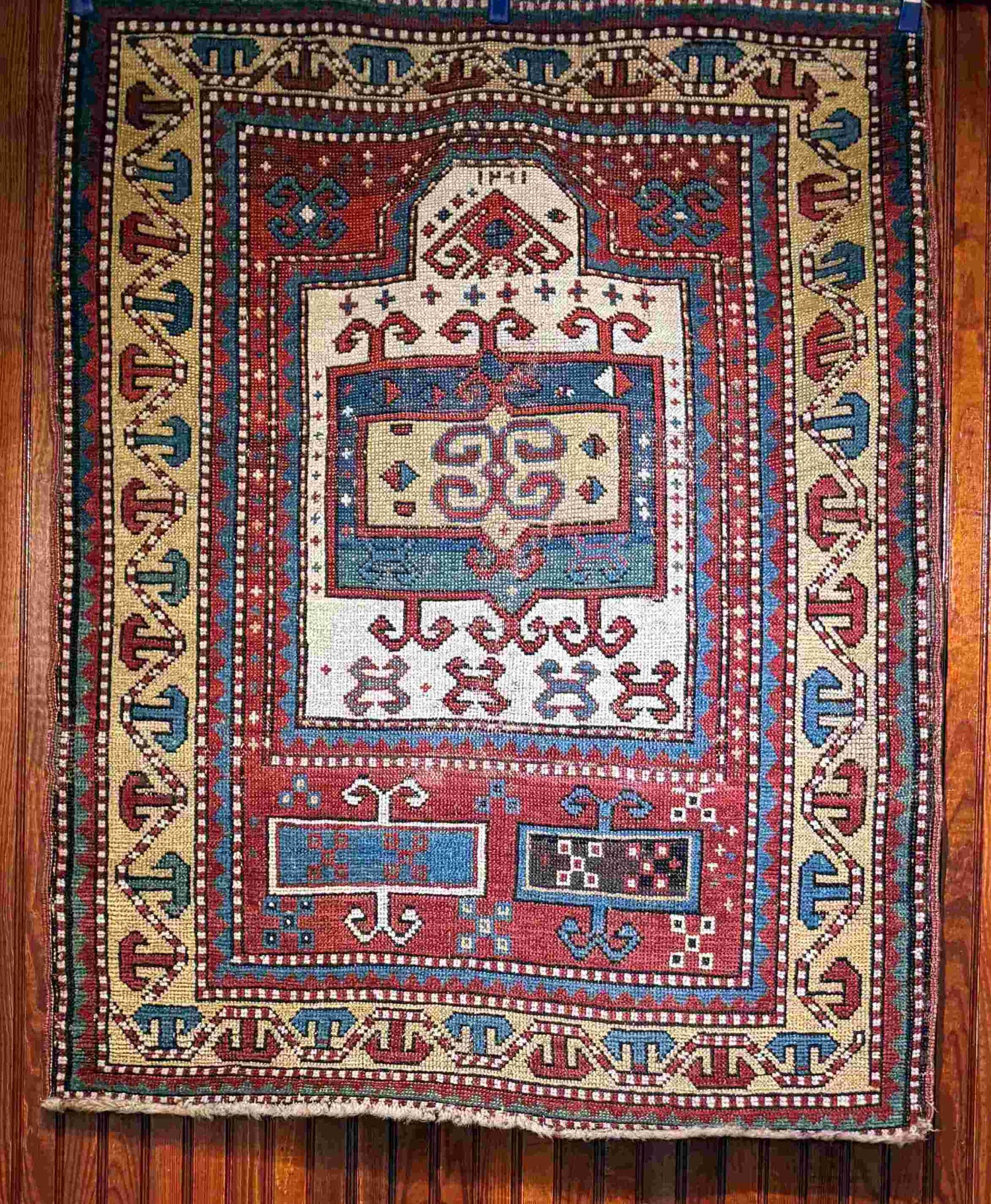 4' X 3'1" Kazak Prayer Rug
