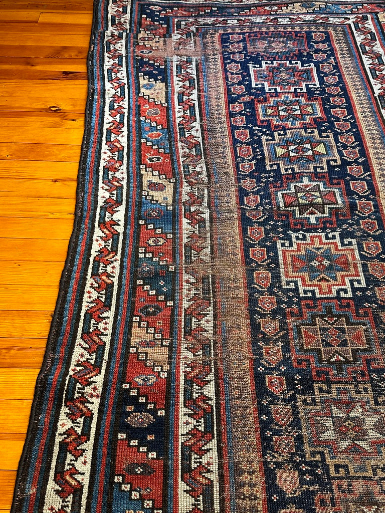 7&#39; 4&quot; X 4&#39; Khamseh Long Luri Rug