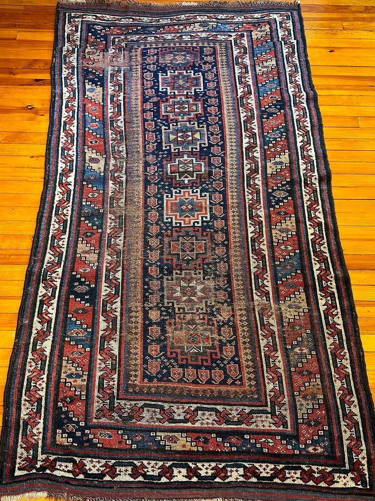 7&#39; 4&quot; X 4&#39; Khamseh Long Luri Rug
