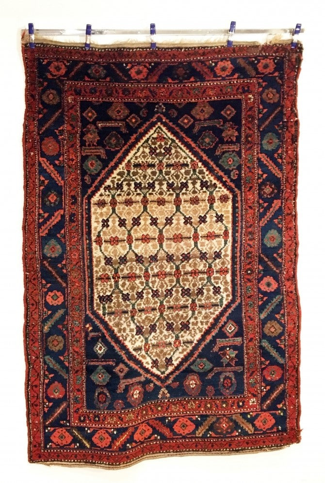 6&#39;3&quot; X 4&#39;2&quot; Kolyai Shirshekeri Kurd Rug