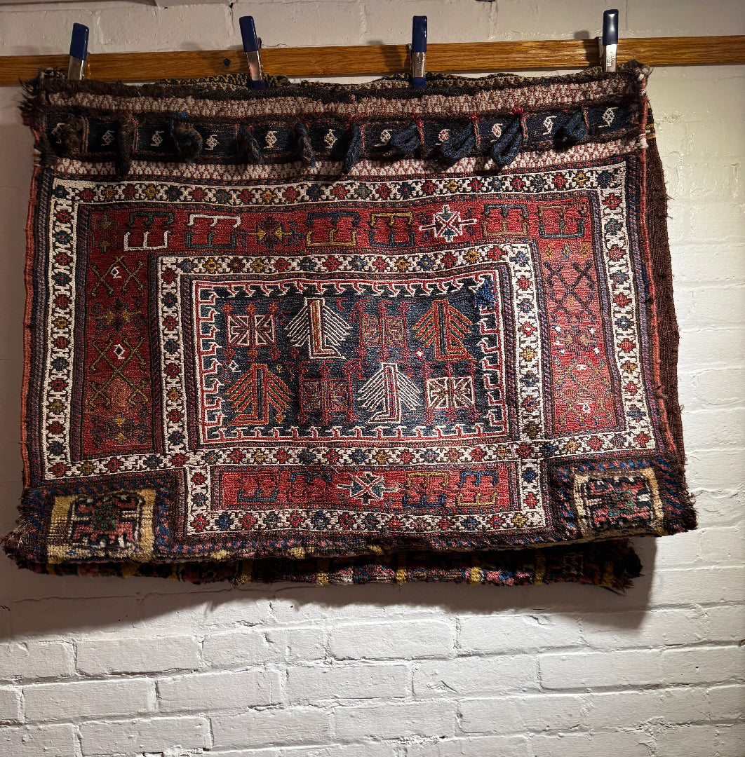 3’2" X 2'3" Luri Bakhtiari Lorain Saddle Bag