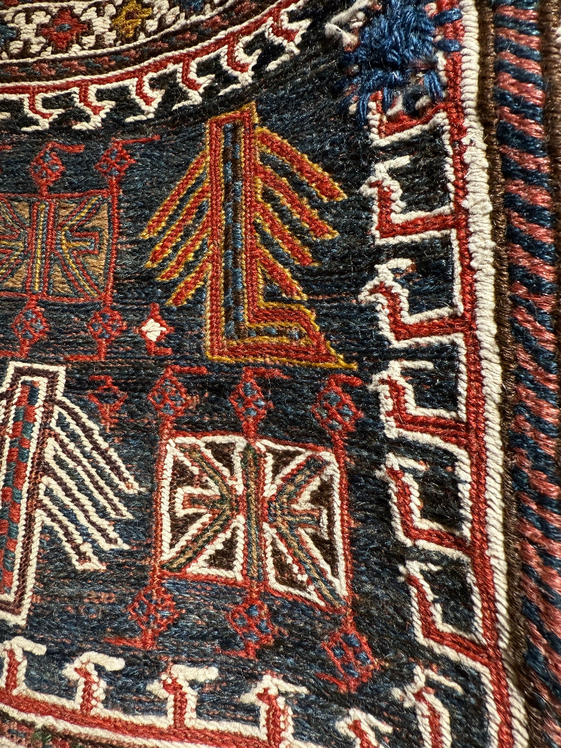 3’2" X 2'3" Luri Bakhtiari Lorain Saddle Bag