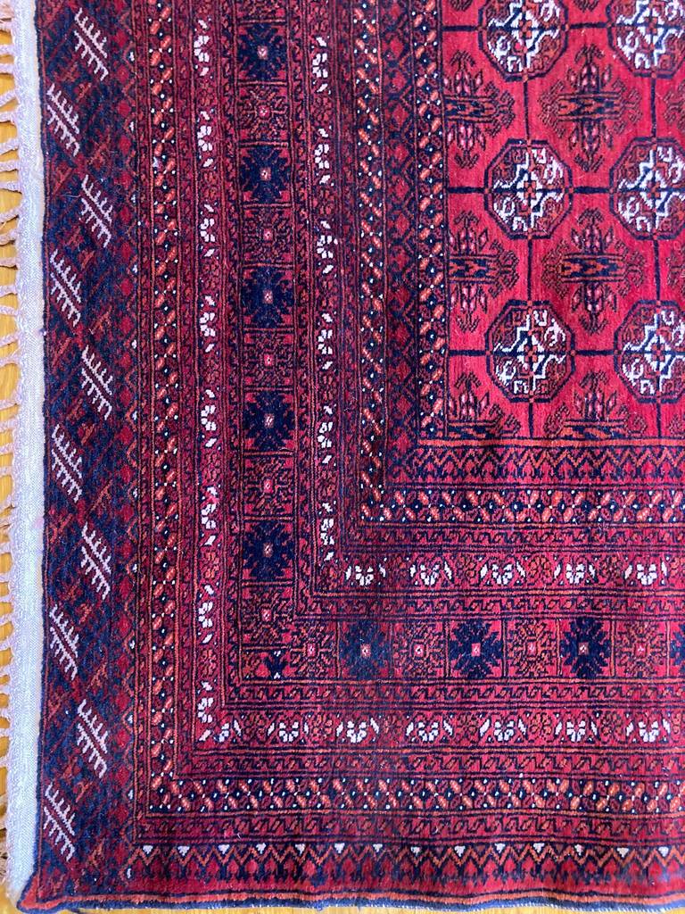 4&#39;2&quot; X 6&#39; Mauri Tekke Bokhara Turkoman Fine Weave Rug
