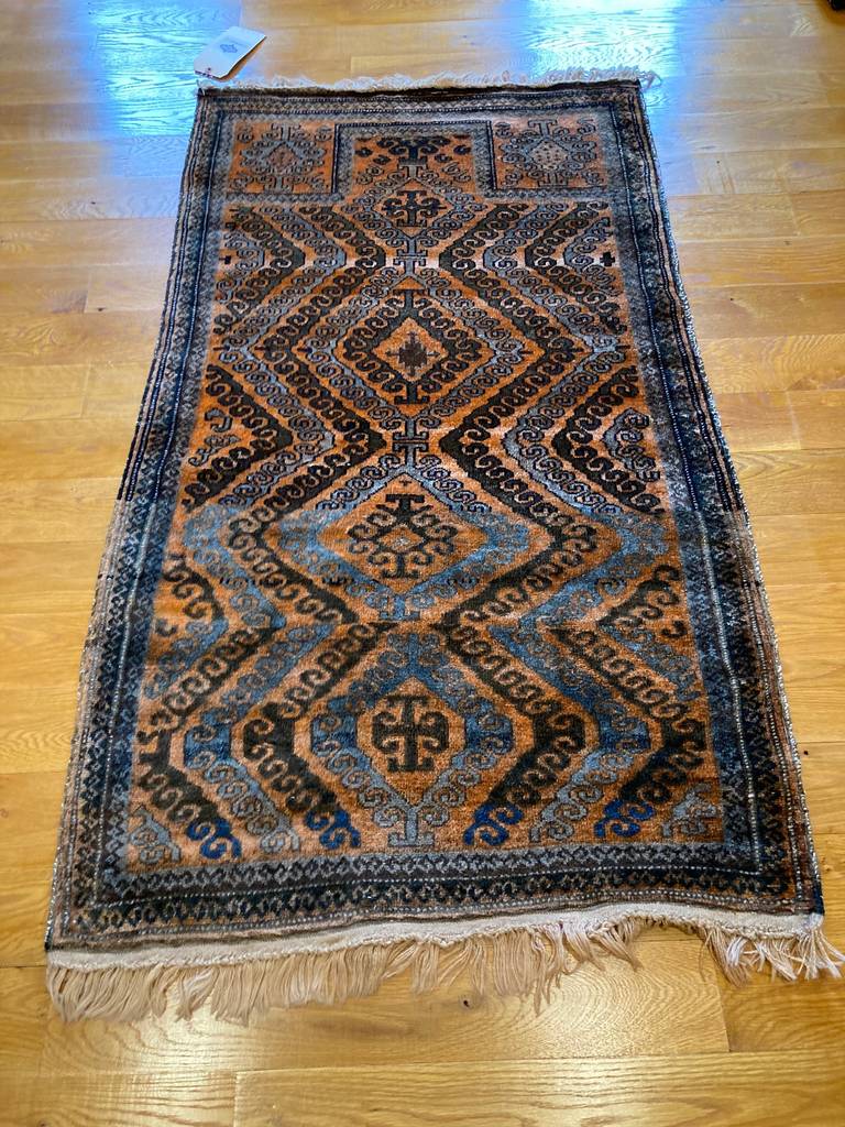 2'10" x 5' Mushwani Tribal Afghan Prayer Rug