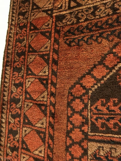 7'2" X 3'8" Old Afghan Qarqueen