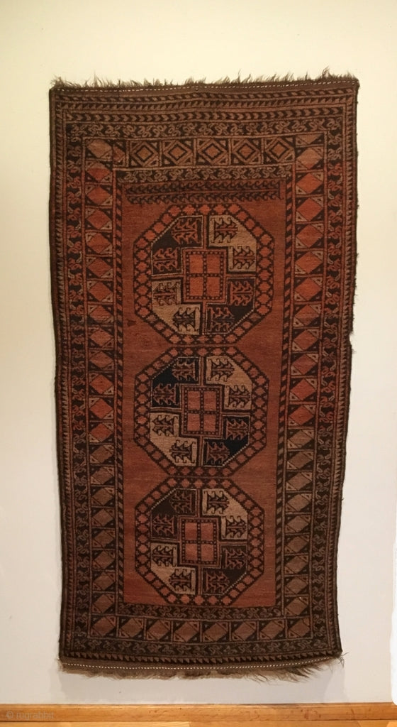 7&#39;2&quot; X 3&#39;8&quot; Old Afghan Qarqueen