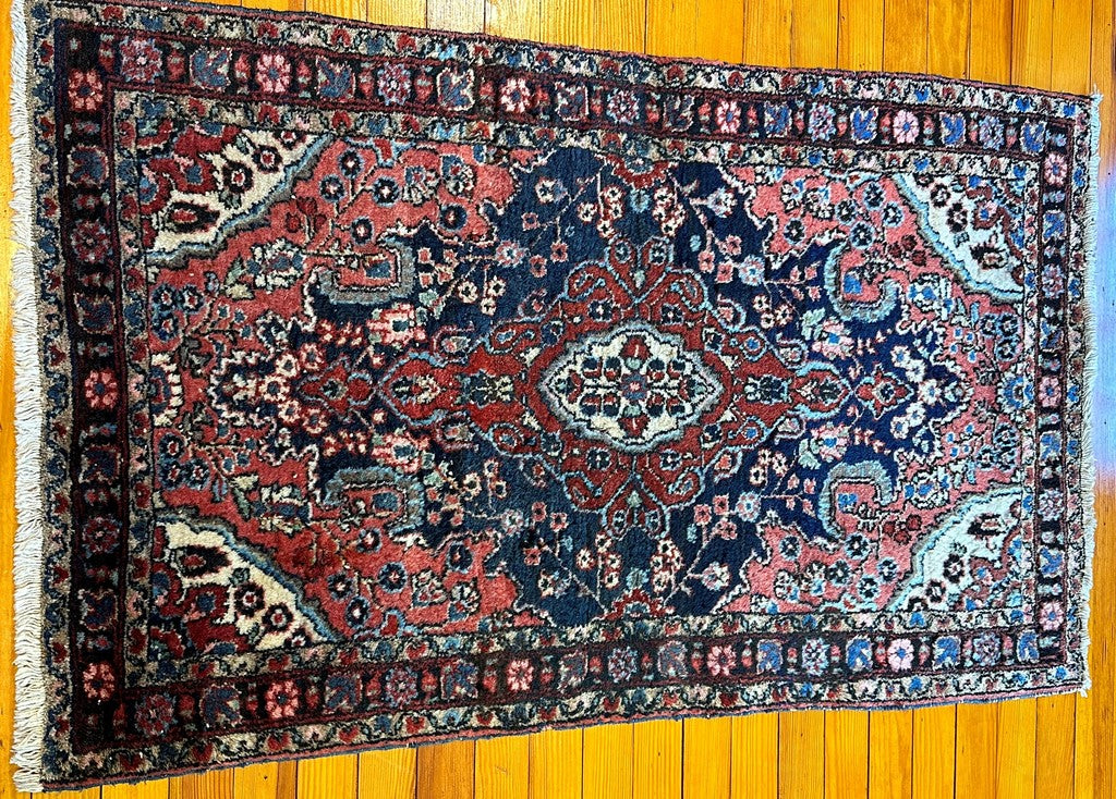 4&#39;2&quot; X 2&#39;7&quot; Old Fine Bibikabad Rug