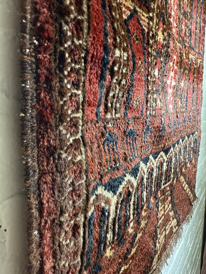 27" X 34" Old Kizil Ayak Prayer Rug