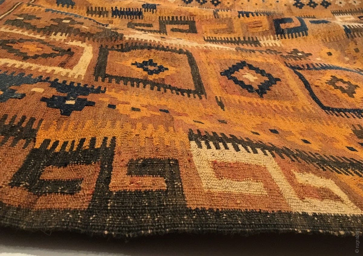 6&#39;10&quot; X 11&#39;2&quot; Vintage Afghan Maimana Kilim
