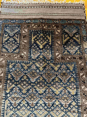 56" X 34" Old Prayer Rug