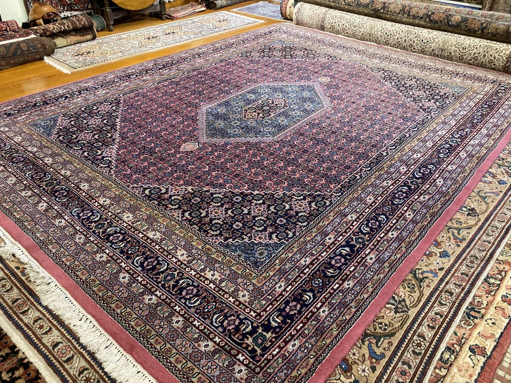 11&#39;10&quot; X 9&#39; Persian Bijar Iron Rug