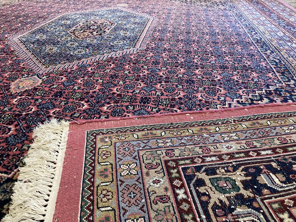 11&#39;10&quot; X 9&#39; Persian Bijar Iron Rug