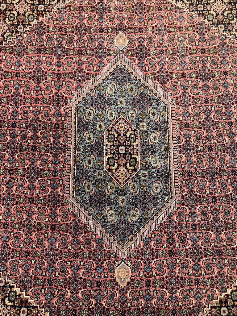 11&#39;10&quot; X 9&#39; Persian Bijar Iron Rug