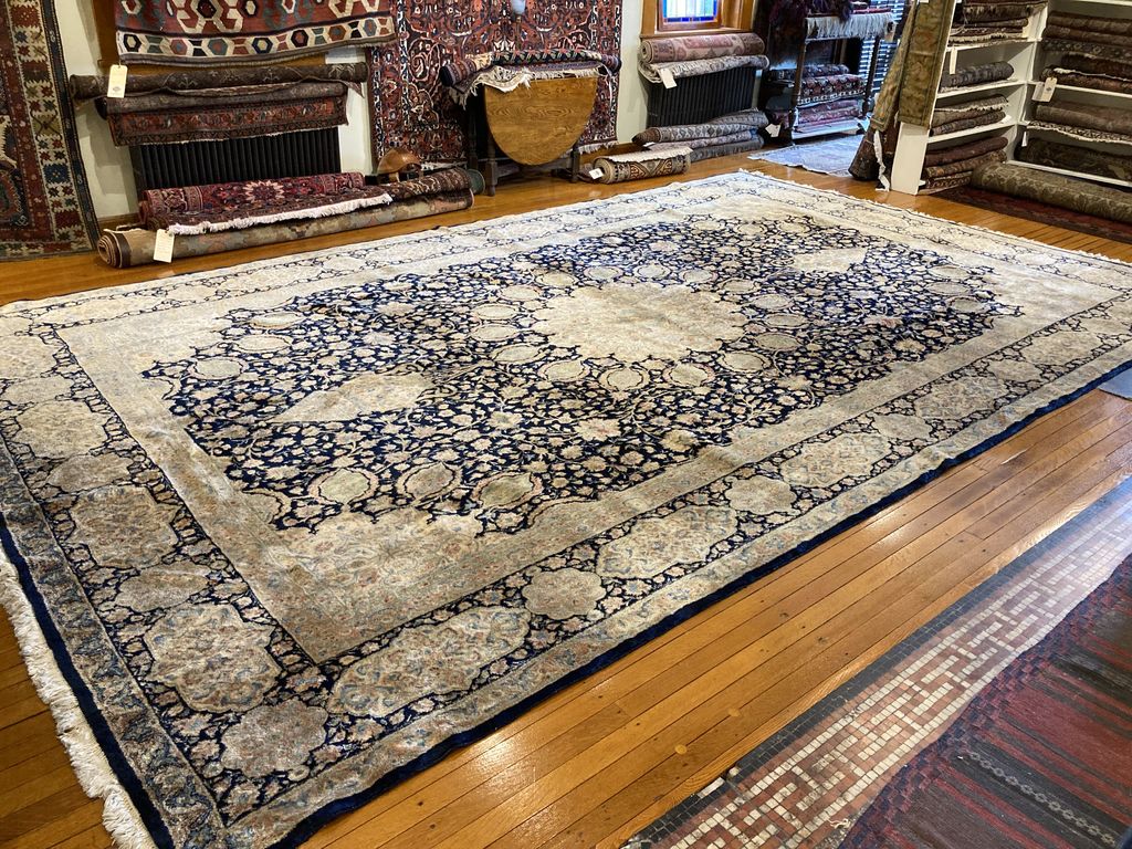 18' X 11'3" Persian Super Kerman Ardabil Carpet