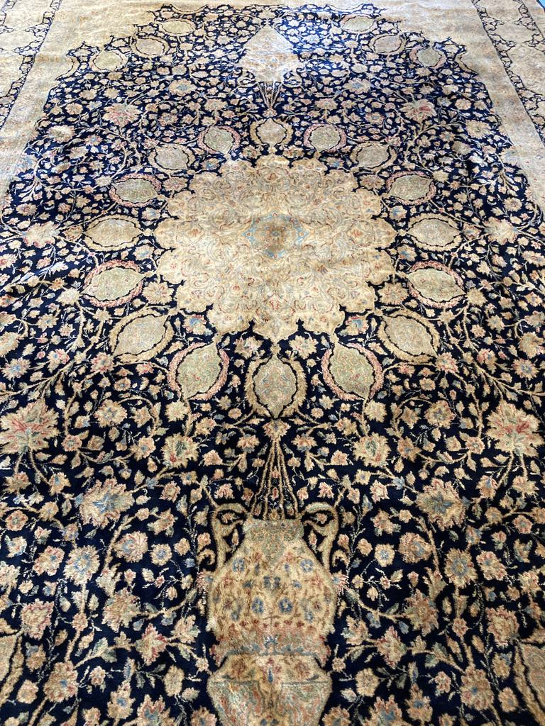 18' X 11'3" Persian Super Kerman Ardabil Carpet