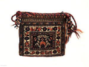 1’0” X 1’1” Rare Antique Afshar Chanteh Bag