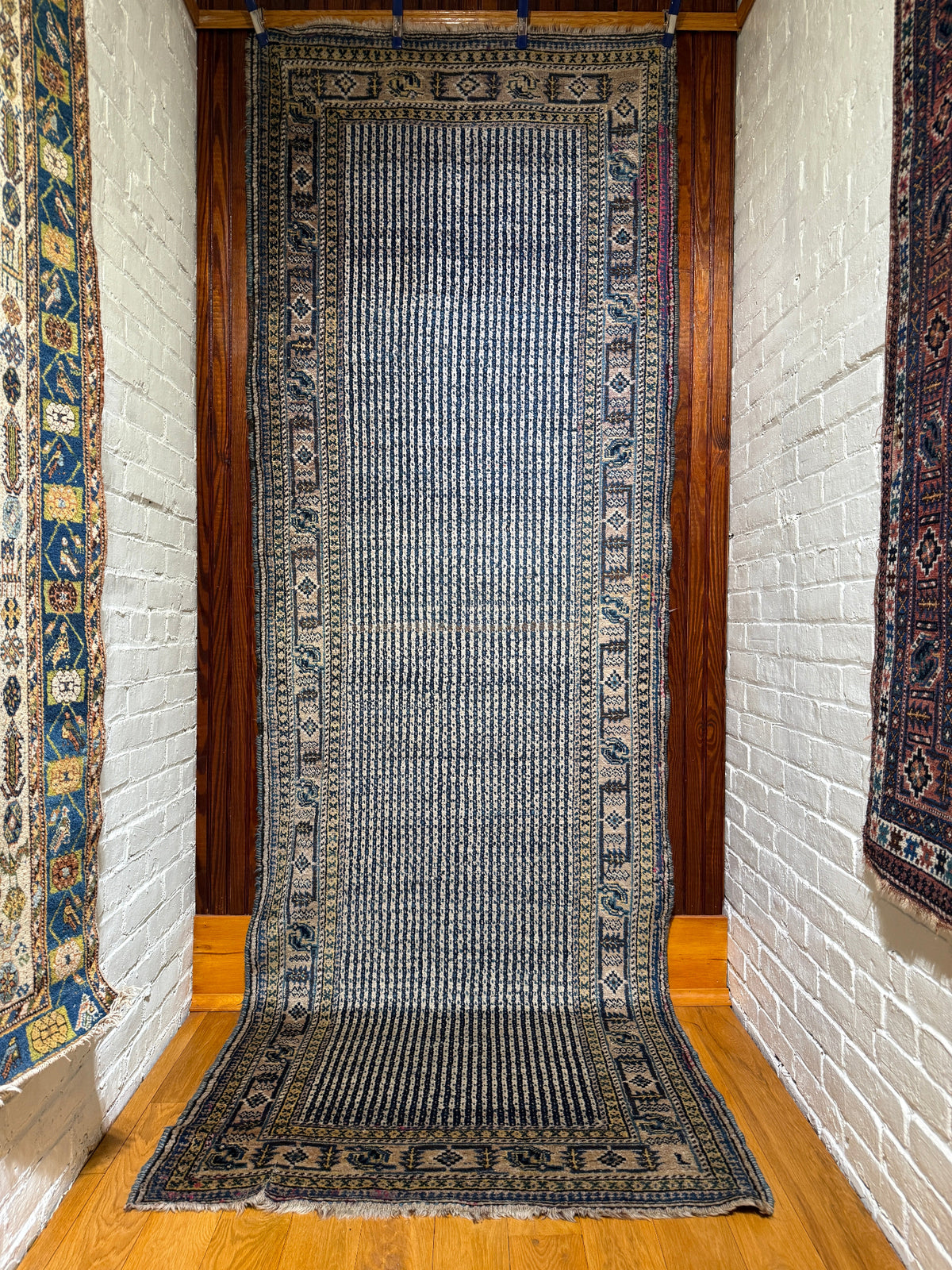 Rare Antique Afshar Long Rug