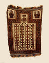 2’8” X 3’9” Rare Antique Baluch Prayer Rug