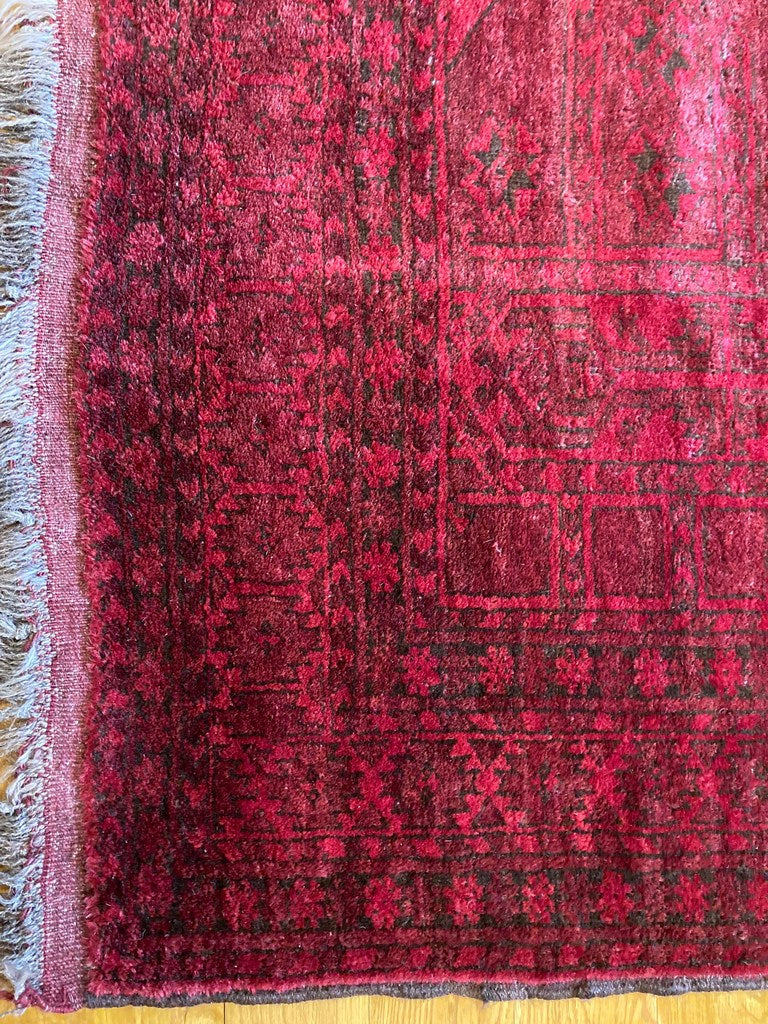 6&#39;8&quot; X 5&#39;3&quot; Rare Antique Charchango Tribal Salor Prayer Rug